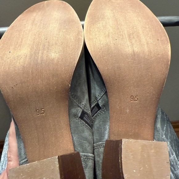 Diba Charcoal Suede Ankle Booties - Picture 9 of 11